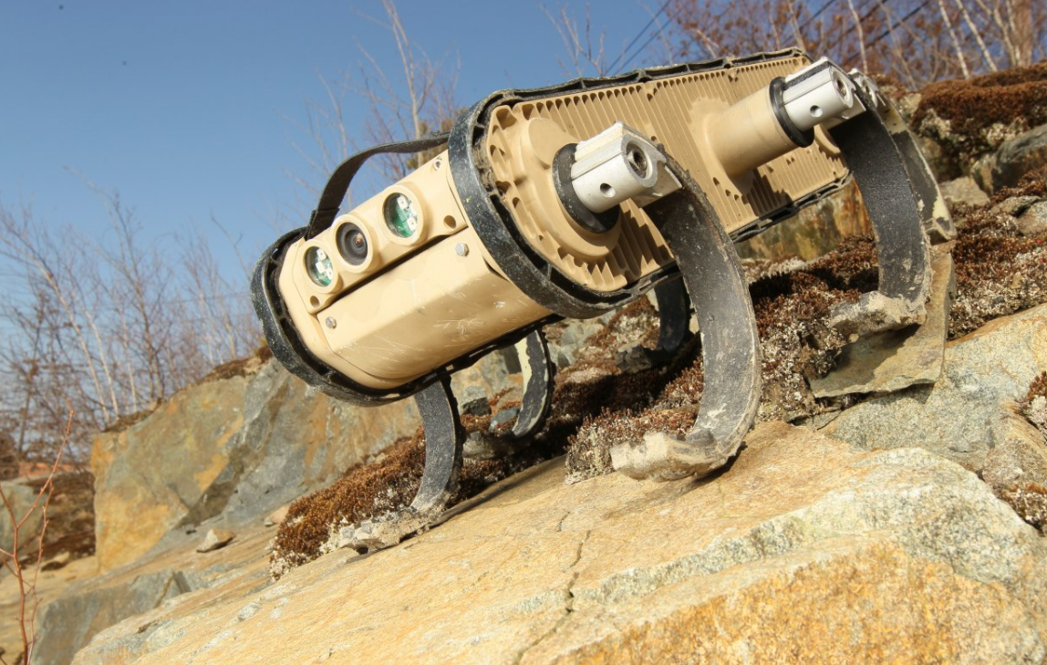 克服粗糙恶劣的地形 rhex是具有高移动性的被动稳定的六足机器人